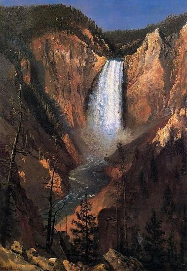 Albert Bierstadt Yellowstone Falls Norge oil painting art